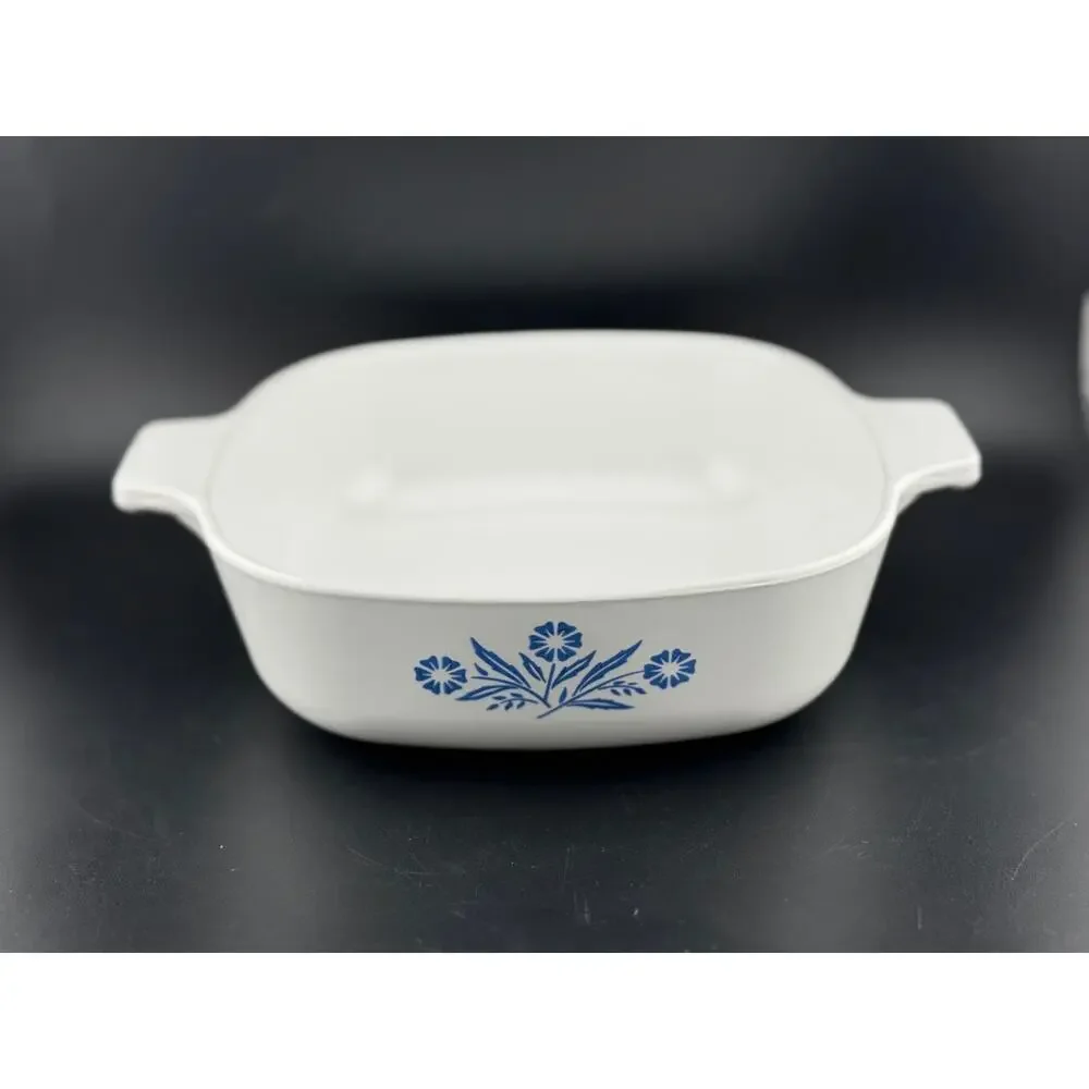 Cornflower Blue by Corning -  1 Quart Square Casserole No Lid